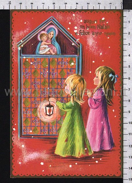 Collezione di cartoline postali augurali buon Natale illustrate