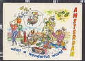 O8858 HUMOR AMSTERDAM WONDERFUL WORLD VG YUPPIE FIGLI DEI FIORI