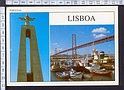 M3629 LISBOA CRISTO REI PONTE SOBRE E TEJO COMMEMORATIVE POSTAGE STAMP VIAGGIATA