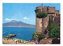 M1155 CASTELLAMMARE DI STABIA CASTELLO ANGIOINO E VESUVIO VIAGGIATA