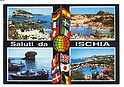 M468 ISCHIA SALUTI DA ISCHIA 4 VEDUTE VIAGGIATA