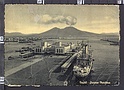 O4063 NAPOLI STAZIONE MARITTIMA NAVE IMBARCAZIONE (PIEGHETTE CARTA INCOLLATA) VG