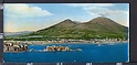 P7051 NAPOLI VESUVIO DA VIA ORAZIO ACQUERELLATA VG Formato Lungo