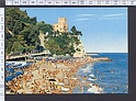 M6716 FINALE LIGURE LA SPIAGGIA E IL CASTELLETTO ANIMATISSIMAAA (SAVONA)