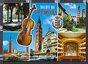 P8298 SALUTI DA CREMONA VEDUTE VIOLINO STEMMA VG