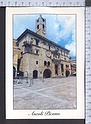 Q4966 ASCOLI PICENO PIAZZA DEL POPOLO PALAZZO DEI CAPITANI scritta