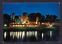 M1681 TORINO DI NOTTE CASTELLO MEDIOEVALE E FIUME PO VIAGGIATA 1974