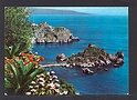 M2354 TAORMINA ISOLA BELLA FIORI IN PRIMO PIANO ED. GM VIAGGIATA