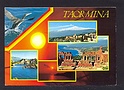 M2366 TAORMINA 3 VEDUTE TTRAMONTO ED. TORNATORE VIAGGIATA