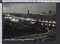 N1619 FIRENZE NOTTURNO DAL PIAZZALE MICHELANGELO Viaggiata