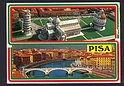 M1509 CARTOLINA SOUVENIR DI PISA 2 VEDUTE