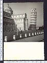 M4511 PISA TORRE E PIAZZA ANIMATA VERA FOTOGRAFIA ANNI 50