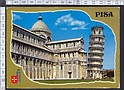 M9987 PISA PIAZZA DEL DUOMO E TORRE STEMMA Viaggiata