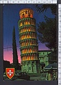 N4469 PISA TORRE PENDENTE LUMINARIA DI S. RANIERI E STEMMA Viaggiata