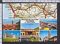 N5832 MONTECATINI TERME E DINTORNI (PISTOIA) MAPPA AUTOSTRADALE VEDUTE