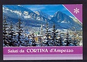 M1711 DOLOMITI SALUTI DA CORTINA D AMPEZZO m.1224 VIAGGIATA