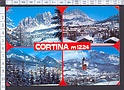 M4174 CORTINA 4 VEDUTE (BELLUNO) VIAGGIATA