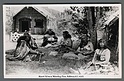 U5148 NEW ZEALAND MAORI WOMEN WEAVING FLAX FP