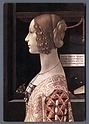 V4192 ARTE DOMENICO GHIRLANDAIO RITRATTO DI GIVANNA TORNABUONI LUGANO COLL. THYSSEN MILANO NIGUARDA