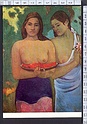 ZM5554 ARTE PAUL GAUGUIN DUE TAHITIANE CON MAGHI - IN NEW YORK THE METROPOLITAN MUSEUM OF ART