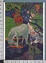 ZS3476 Arte PAUL GAUGUIN LE CHEVAL BLANC CAVALLO BIANCO HORSE