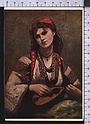 Q6701 ARTE CAMILLE COROT THE MANDOLIN PLAYER SAO PAOLO MUSEUM RAGAZZA MANDOLINO rifilata