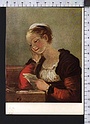 Q6702 ARTE JEAN-HONORE FRAGONARD THE LETTER METROPOLITAN MUSEUM NEW YORK rifilata