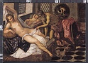 ZO7297 ARTE JACOPO TINTORETTO ROBUSTI VENUS MARS VG