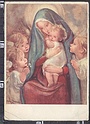 P2407 RELIGION ILLUSTRAZIONE ADELINA ZANDRINO LA MATERNITA MADONNA pieghe