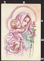 Q427 Illustrazione ZANDRINO MADONNA COL BAMBINO Religion con salmo 36