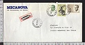 B7371 Belgie Belgique Postal History 1984 HENDRIK CONSCIENCE 20 50 12 F AUDERGHEM OUDERGEM REGISTERED