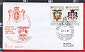 B4606 SMOM FDC 1985 CONVENZIONE POSTALE con ECUADOR VG Capitolium 84 Sovrano Militare Ordine di Malta