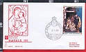 B4618 SMOM FDC 1985 NATALE 10 SCUDI VG Capitolium 90 Sovrano Militare Ordine di Malta