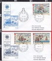 B4624 SMOM 2 FDC 1977 ANTICHE BATTAGLIE DELLA MARINERIA VG Capitolium 40 Sovrano Militare Ordine di Malta