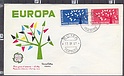 B4436 Italia FDC 1962 EUROPA CEPT Lire 70 30