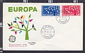 B4820 Italia FDC 1962 EUROPA CEPT Lire 70 30 UNIVERSAL EDITRICE ROMA