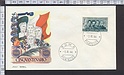 B677 FDC CINQUANTENARIO FILZI BATTISTI CHIESA SAURO 1966 - Busta Primo giorno di emissione F.D.C. R