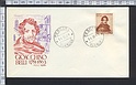 B721 FDC GIOACCHINO BELLI 1963 - Busta Primo giorno di emissione Italia F.D.C. ROMA