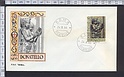 B724 FDC DONATELLO 1966 - Busta Primo giorno di emissione Italia F.D.C. ROMA