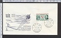 B736 FDC CENTENARIO UNIONE INTERNAZIONALE TELECOMUNICAZIONI MEUCCI MARCONI 1965 - Busta Primo giorn