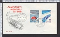 B739 FDC CAMPIONATI MODIALI DI BOB SPORT CORTINA D AMPEZZO 1966 - Busta Primo giorno di emissione I