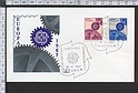 B884 FDC TIMBRO EUROPA CEPT 1967 F.D.C. SILIGATO - BUSTA