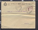 B4574 Italia Storia Postale 1921 REGNO Lire 40 usurato BUSTA CASSA PROVINCIALE CREDITO AGRARIO BASILICATA