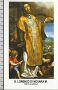 Xsa-24-44 S. San LORENZO DI NOVARA MARTIRE  PRETE Santino Holy card