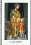 Xsb1019 SAN GIUSEPPE STATUA Santino holy card